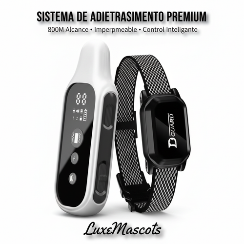 Sistema de Adiestramiento Premium LuxeMascots - Collar Digital 800M Impermeable con Control Remoto